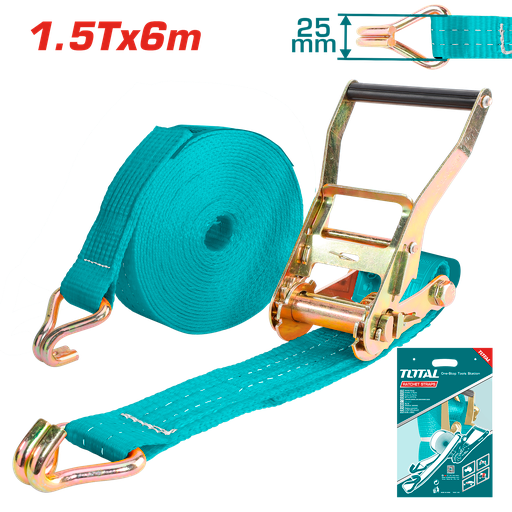 20'X1"X3300LB Ratchet Tie-Down Strap (THTRS2061)