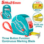 16'x1" Steel measuring tape(Rubber Cover) (TMT126052)