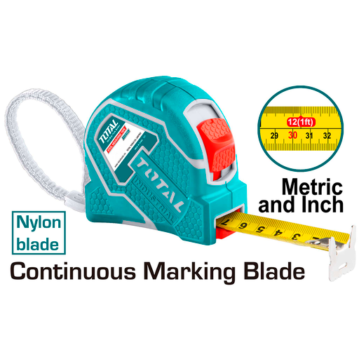 26'x1" Steel measuring tape(NYLON) (TMT126681)