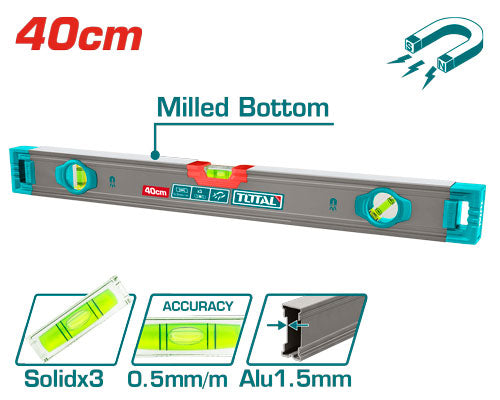 16" Spirit level with powerful magnets (TMT24028M)