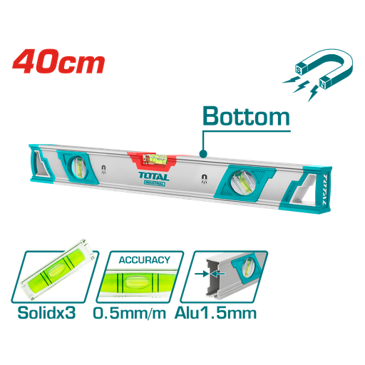 16" Spirit level with powerful magnets (TMT24086M)