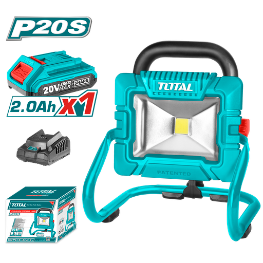 20VX1800 Lumens Cordless portable Work Light (1 Battery+ 1 Charger) (TWLI20258)