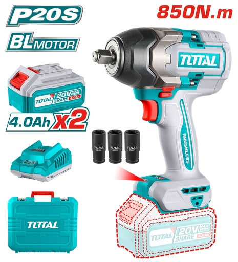 20VX627ft-lbs Cordless impact wrench combo (UTIWLI2085)