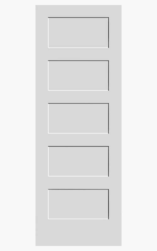 F&D 5 Panel Shaker Solid Core Door (54757)
