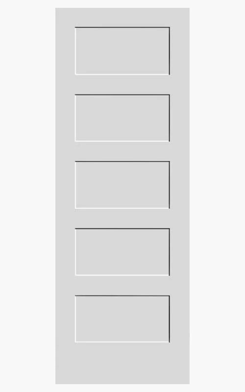 F&D 5 Panel Shaker Solid Core Door 1-3/4" (F&D5PSCDS84-01)