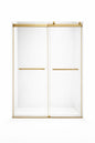 F&D Double Sliding Shower Glass Door - Brushed Gold (DSGD-01-BG)