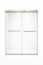F&D Double Sliding Shower Glass Door - Brushed Nickle (DSGD-01-BN)
