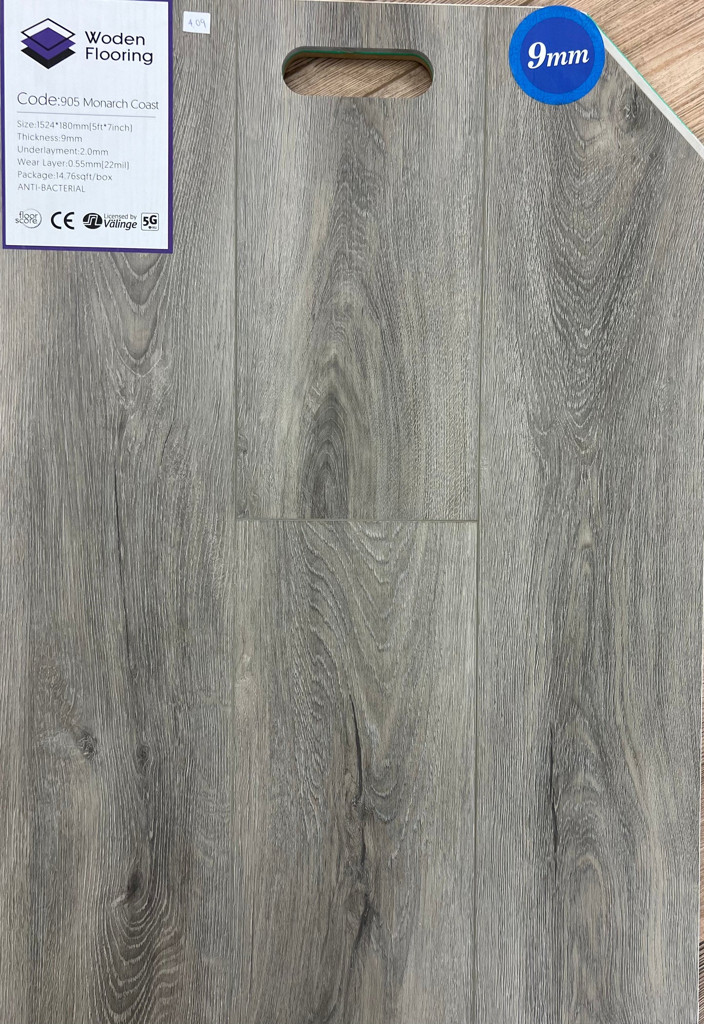 905 Monarch Coast - Woden Flooring SPC Vinyl 9mm Collection