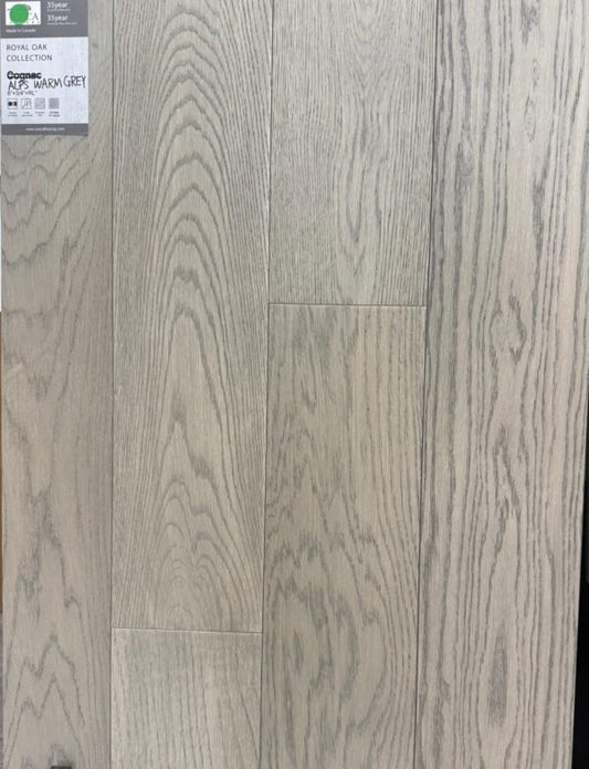 Alps Warm Grey - Tosca Royal Oak Collection 3/4"x6" Engineered Hardwood