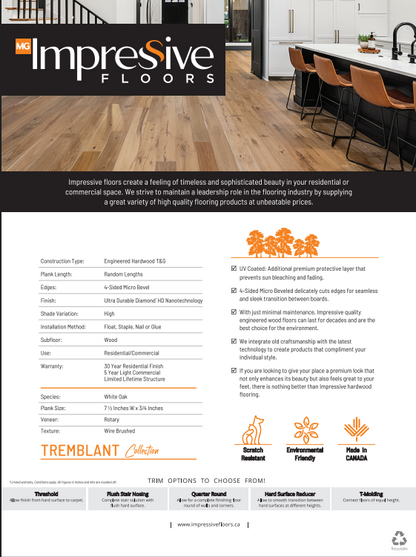 Baccala - Impressive Floors Tremblant Engineered Hardwood T&G