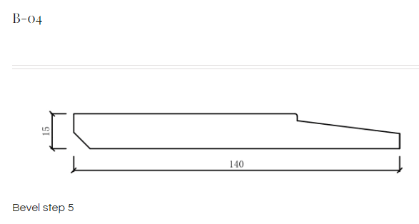 Baseboards 5" and 7" Bevel Step - Toucan