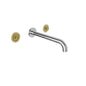 Baril Air Wall Mounted 8 inch C/C Lavatory Faucet - Drain Not Included (Without Handle)
