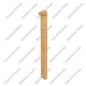 Plain 3 1/2”*48” Half Post Red Oak 10Pcs/Pack (HPM102-BN348RC)