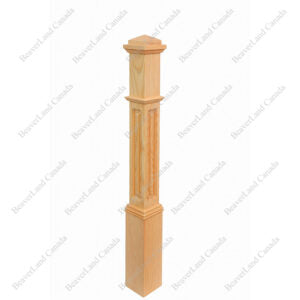 Pyramid Cap 5”*5”*48” Red Oak 40Pcs/Skid (PM102-BN5-48SR)