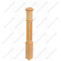 Pyramid Cap 5”*5”*48” Red Oak 40Pcs/Skid (PM102-BN5-48SR)