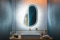 Brooklyn - Aqua Mirrors Asymmetrical Frameless Front-lit LED Mirror
