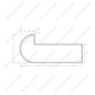 Standard Buno Square Edge With the Return Open Left Maple 76pcs/skid (ST201-BL)