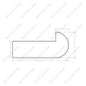 Standard Buno Square Edge With the Return Open Right Maple 76pcs/skid (ST201-BR)
