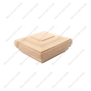 Post Cap #2 F-126 Series Flat Cap 3”, 3-1/2” Red Oak 30Pcs/Box (PC102)