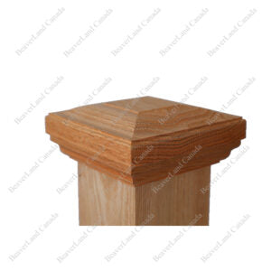 Post Cap #2 F126-Series Flat Cap 3-1/2”,4” White Oak (PC302)
