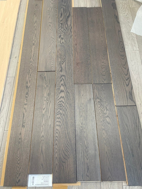 Charcoal  - Vidar American Oak 7" x 3/4" Engineered Hardwood T&G