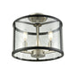Downtown 3 Light Semi-Flush Mount