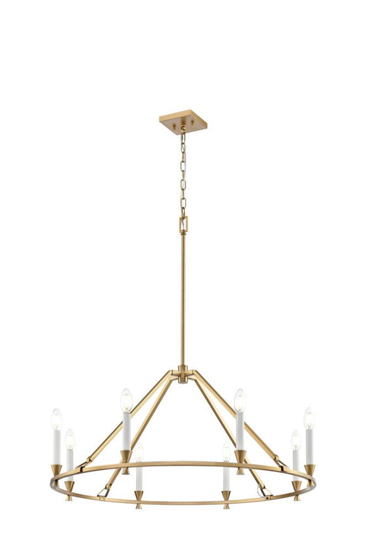 Carisbrooke 34" Chandelier, Brass