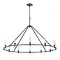 Carisbrooke 50" Chandelier, Black