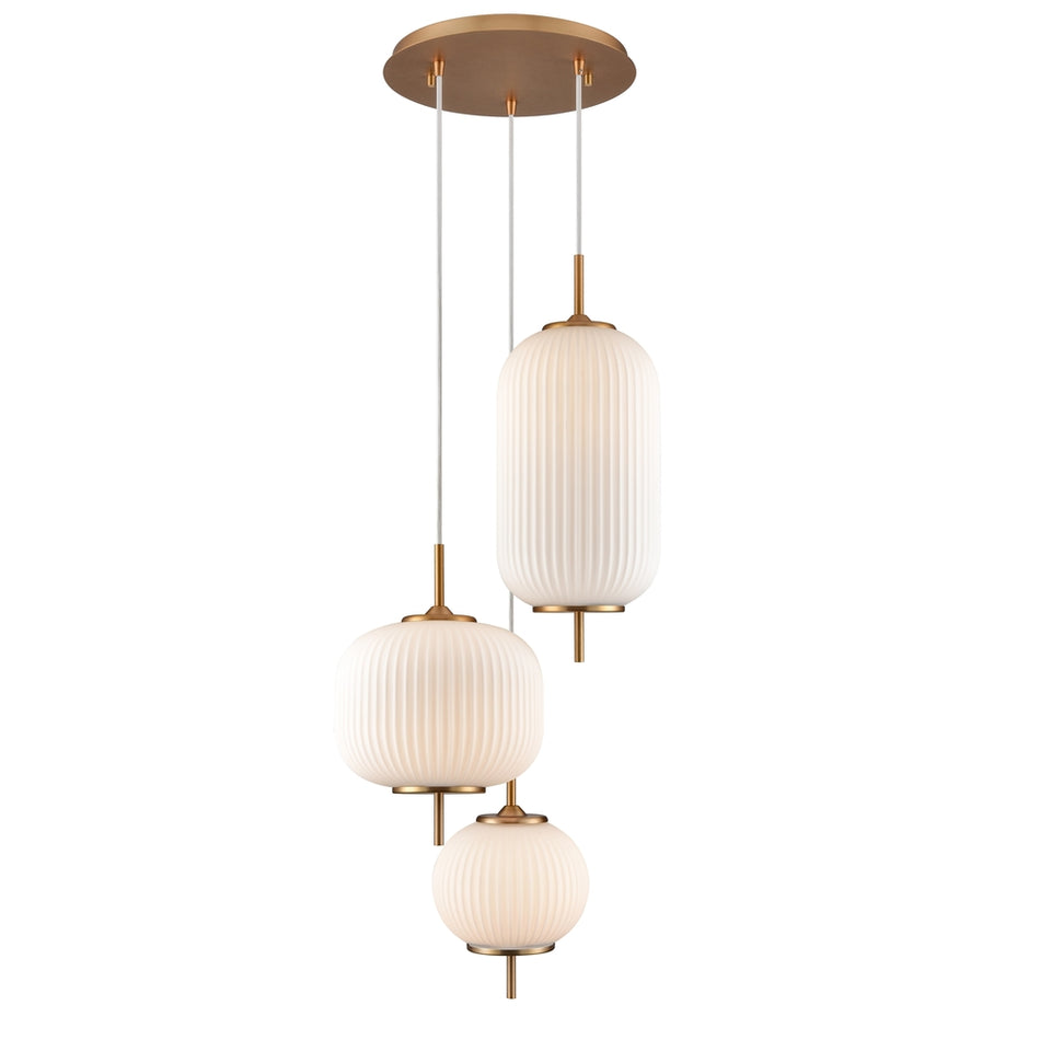 Mount Pearl 14.75 Inch 3 Light Pendant