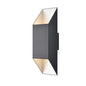 Brecon Outdoor Square 18 Inch 2 Light Sconce