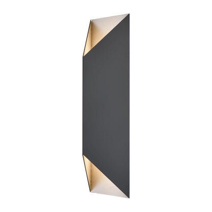 Brecon Outdoor Triangular 24 Inch 2 Light Sconce