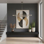 Ultra Modern Perigee LED Integrated Linear Pendant in Buffed Nickel