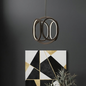 Ultra Modern Perigee LED Integrated 18 Inch Foyer Pendant in Graphite