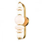 Corsair 18" Sconce, Brass w/True Opal Glass