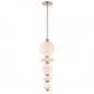 Corsair CCT Pendant, Brass w/True Opal Gl.
