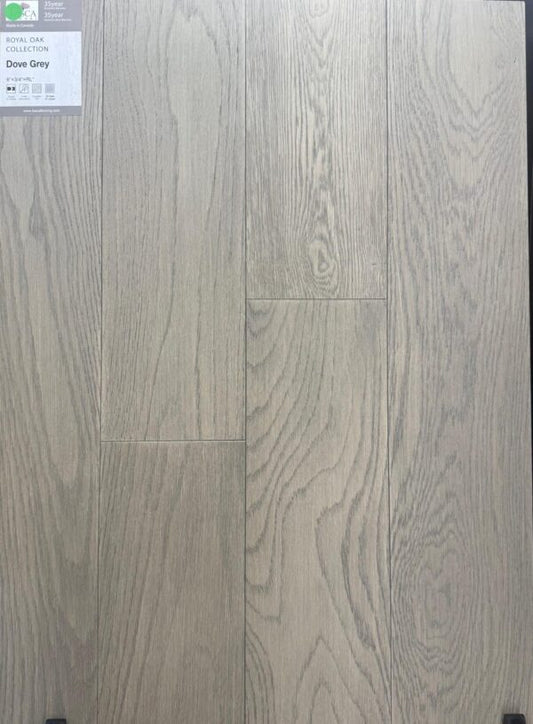 Dove Grey - Tosca Royal Oak Collection 3/4"x6" Engineered Hardwood