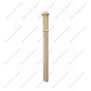 F0 Plain 3 1/2”*48” Half Post Red Oak 12Pcs/Pack (HPF100)