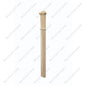 F0 Plain 3 1/2”*48” Half Post Red Oak 12Pcs/Pack (HPF100)