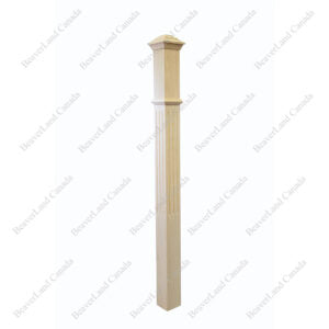 Fluted 3”, 3-1/2”, 4”, 4-3/4” Red Oak 76Pcs/Skid (PF101-F1)