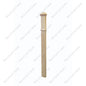 F1 Fluted 3 1/2”*48” Half Post Red Oak 12Pcs/Pack (HPF101)