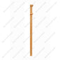 F1260 Plain 3 1/2”*48” Half Post Red Oak 10Pcs/Pack (HPM103)