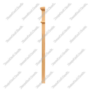 F1264 Chamsfer 3 1/2”*48” Half Post Red Oak 10Pcs/Pack (HPM103)
