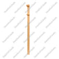 F1264 Chamsfer 3 1/2”*48” Half Post Red Oak 10Pcs/Pack (HPM103)
