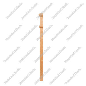 F1268 Double Embosed 3 1/2”*48” Half Post Red Oak 10Pcs/Pack (HPM103)