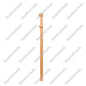 F1268 Double Embosed 3 1/2”*48” Half Post Red Oak 10Pcs/Pack (HPM103)