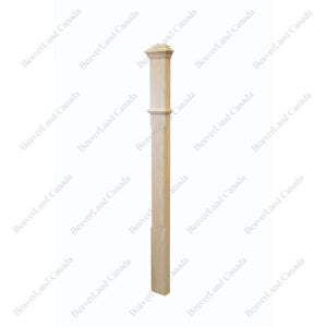 F2 Chamfer 3 1/2”*48” Half Post Red Oak 12Pcs/Pack (HPF102)