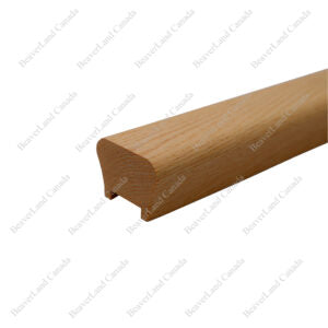 Grooved (1-1/4”) Handrail 2-1/2” (Width) * 1-25/32” Red Oak (H101-HG)