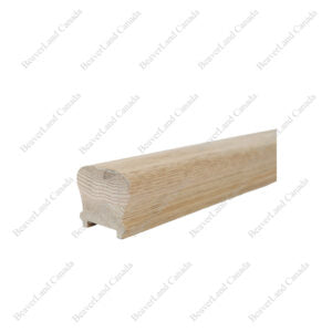 Grooved (1-1/4”) Handrail 2-3/8” (Width) * 2-1/8 (Thick) Red Oak (H101-HK)