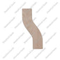 S Shape 6” Left Red Oak 12Pcs/Box (F102-HS2#6LS)