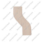 S Shape 3” Left Red Oak 12Pcs/Box (F102-HS2#3LS)